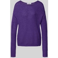 Christian Berg Woman Strickpullover mit überschnittenen Schultern in Lila, Größe S von Christian Berg Woman