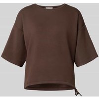 Christian Berg Woman Sweatshirt mit 1/2-Arm und Rundhalsausschnitt in Schoko, Größe XS Christian Berg Woman Sweatshirt mit 1/2-Arm und Rundhalsausschnitt in Schoko, Größe XS von Christian Berg Woman