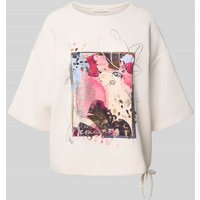 Christian Berg Woman Sweatshirt mit 1/2-Arm und Tunnelzug in Ecru, Größe S Christian Berg Woman Sweatshirt mit 1/2-Arm und Tunnelzug in Ecru, Größe S von Christian Berg Woman