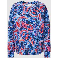 Christian Berg Woman Sweatshirt mit Paisley-Muster in Sky, Größe XS von Christian Berg Woman