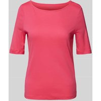 Christian Berg Woman T-Shirt in unifarbenem Design in Fuchsia, Größe 44 von Christian Berg Woman