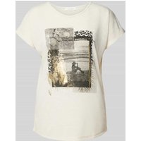 Christian Berg Woman T-Shirt mit Motiv-Print in Offwhite, Größe 40 von Christian Berg Woman