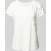 Christian Berg Woman T-Shirt mit Paillettenbesatz in Offwhite, Größe 38 von Christian Berg Woman