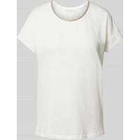 Christian Berg Woman T-Shirt mit Ziersteinbesatz in Offwhite, Größe 44 von Christian Berg Woman