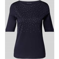 Christian Berg Woman T-Shirt mit Ziersteinbesatz und Rundhalsausschnitt in Dunkelblau, Größe 40 Christian Berg Woman T-Shirt mit Ziersteinbesatz und Rundhalsausschnitt in Dunkelblau, Größe 40 von Christian Berg Woman