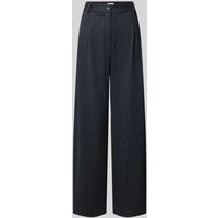 Christian Berg Woman Wide Leg Stoffhose mit Bundfalten in Graphit, Größe 42 von Christian Berg Woman