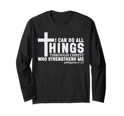 Ich kann Alles durch Christus tun Religiöse Männer Frauen Langarmshirt Ich kann Alles durch Christus tun Religiöse Männer Frauen Langarmshirt von Christian Bible Verse Designs
