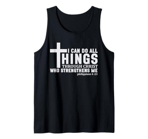 Ich kann Alles durch Christus tun Religiöse Männer Frauen Tank Top Ich kann Alles durch Christus tun Religiöse Männer Frauen Tank Top von Christian Bible Verse Designs