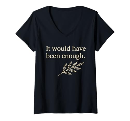 Damen Es wäre genug Olive Branch gewesen T-Shirt mit V-Ausschnitt von Christian Christianity Gifts & Jesus Apparel