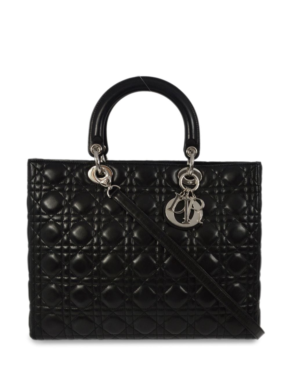 Christian Dior Pre-Owned 2004 Cannage Lady Dior Handtasche - Schwarz von Christian Dior Pre-Owned