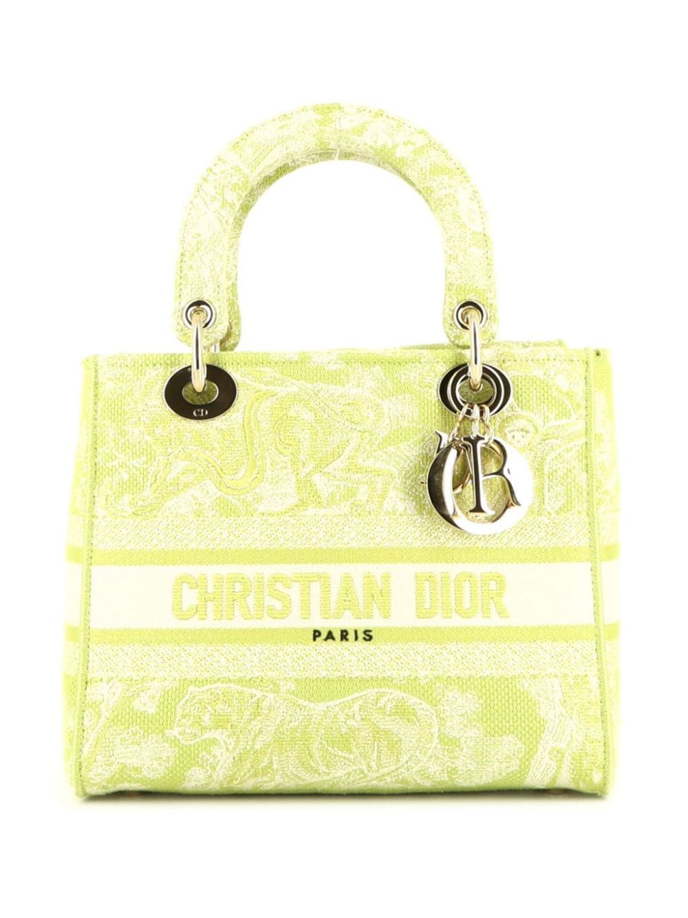 Christian Dior Pre-Owned 2020 mittelgroße Lady Dior Handtasche - Grün von Christian Dior Pre-Owned