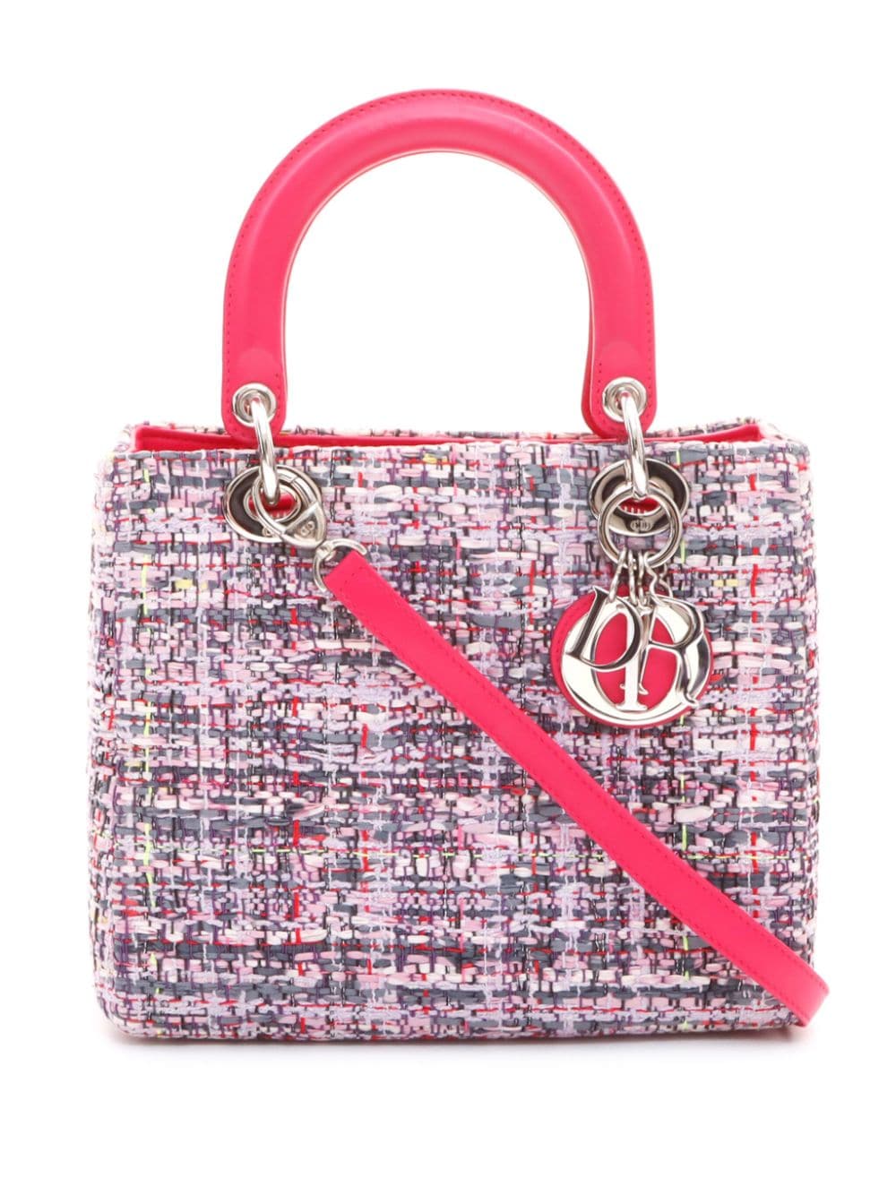 Christian Dior Pre-Owned Lady Dior Tweed-Handtasche - Rosa von Christian Dior Pre-Owned