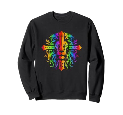 Man Of Faith Korinther 16:13 Sweatshirt Man Of Faith Korinther 16:13 Sweatshirt von Christian Faith Inspirational Scripture Lion