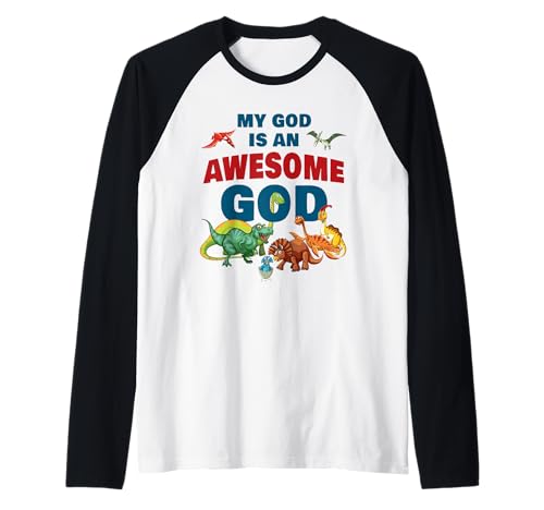 My GOD is an Awesome GOD – Christian Faith Kids Dinosaur Raglan My GOD is an Awesome GOD – Christian Faith Kids Dinosaur Raglan von Christian Faith Kids Bible Verse Inspiration