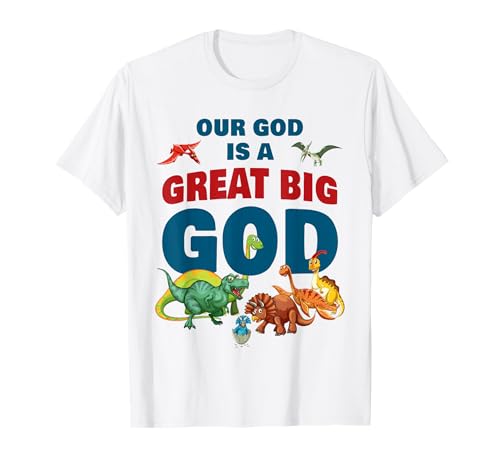 Our GOD is a Great Big GOD – Christian Faith Kids Dinosaur T-Shirt von Christian Faith Kids Bible Verse Inspiration