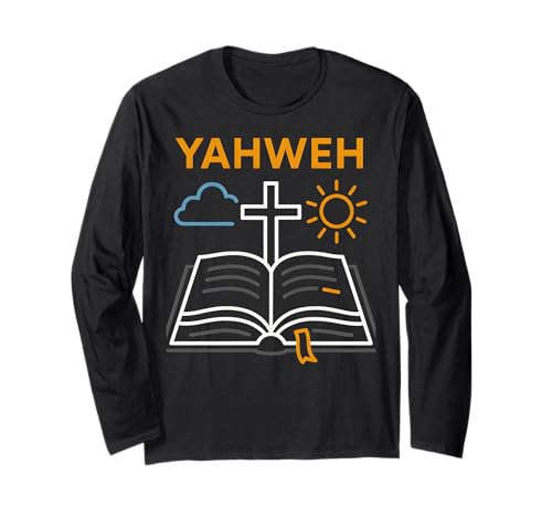 Bibelvers Yahweh Vintage Herren Christian Faith Langarmshirt Bibelvers Yahweh Vintage Herren Christian Faith Langarmshirt von Christian Faith Religious Bible Verse Apparel