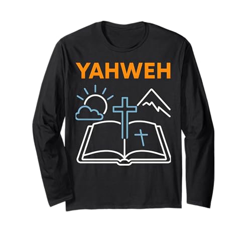 Bibelvers Yahweh Vintage Herren Christian Faith Langarmshirt Bibelvers Yahweh Vintage Herren Christian Faith Langarmshirt von Christian Faith Religious Bible Verse Apparel