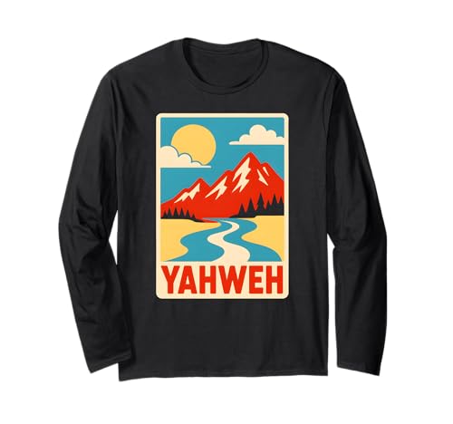 Faith Yahweh Vintage Herren Christian Religiös Langarmshirt Faith Yahweh Vintage Herren Christian Religiös Langarmshirt von Christian Faith Religious Bible Verse Apparel