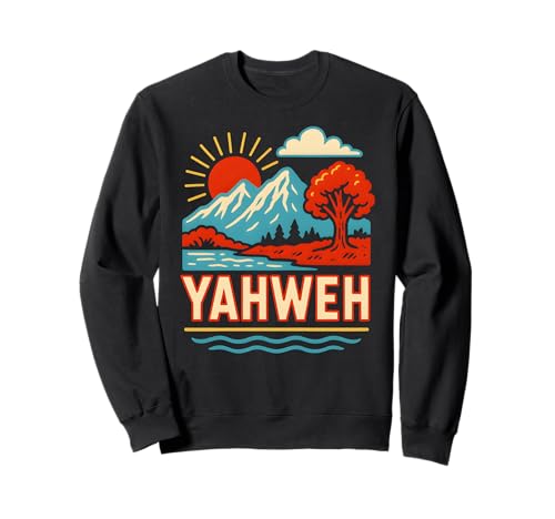 Faith Yahweh Vintage Herren Christian Religiös Sweatshirt Faith Yahweh Vintage Herren Christian Religiös Sweatshirt von Christian Faith Religious Bible Verse Apparel