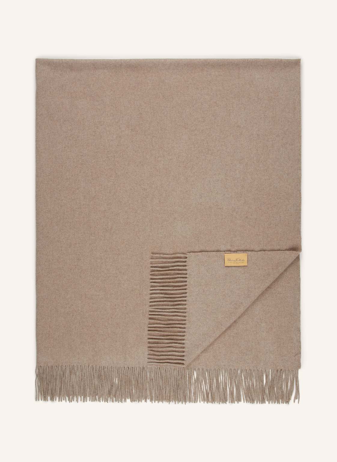 Christian Fischbacher Cashmere-Plaid Aspen beige von Christian Fischbacher