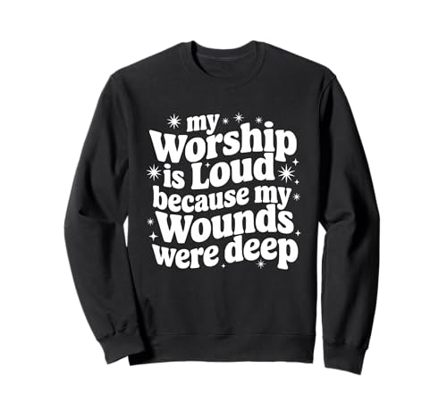 Christliches Mädchen Anbetung Jesus Christus religiös inspirierend Sweatshirt von Christian Girl T-Shirt Co.