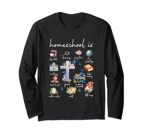 Christian Homeschooling Mama Homeschool ist Mama Cottagecore Langarmshirt Christian Homeschooling Mama Homeschool ist Mama Cottagecore Langarmshirt von Christian Homeschooling Mama Homeschool Is Mom