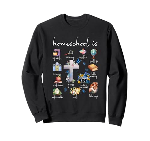 Christian Homeschooling Mama Homeschool ist Mama Cottagecore Sweatshirt Christian Homeschooling Mama Homeschool ist Mama Cottagecore Sweatshirt von Christian Homeschooling Mama Homeschool Is Mom