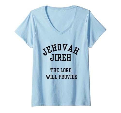 Damen Jehova Rapha, der Herr der heilt T-Shirt mit V-Ausschnitt Damen Jehova Rapha, der Herr der heilt T-Shirt mit V-Ausschnitt von Christian Jesus Bible Scripture Verse