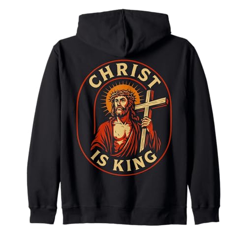 Christ is King Christian Jesus Faith Design für Männer Frauen Kapuzenjacke von Christian Jesus Is King Faith Savior Cross Crown
