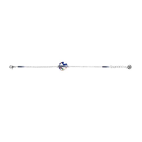 Christian Lacroix Damen-Armband Messing versilbertes Metall und mehrfarbiger Acetat XF52010A von Christian Lacroix