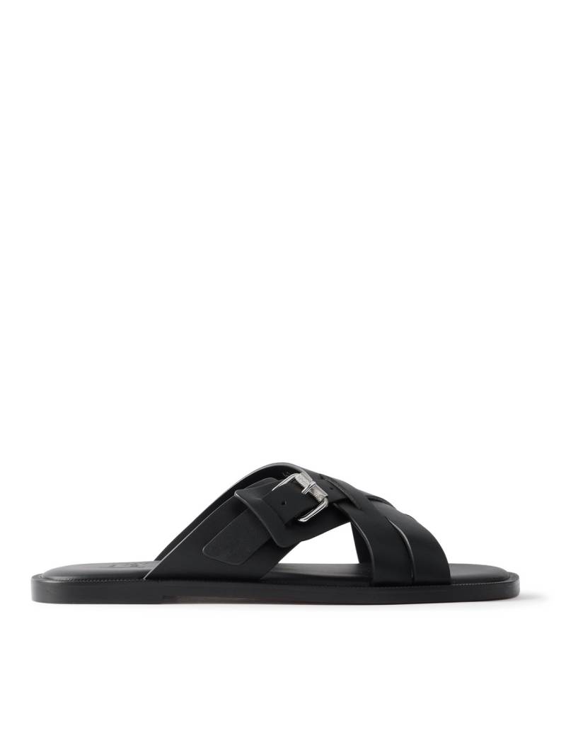 Christian Louboutin - Emircross Leather Sandals - Men - Black - EU 41 von Christian Louboutin