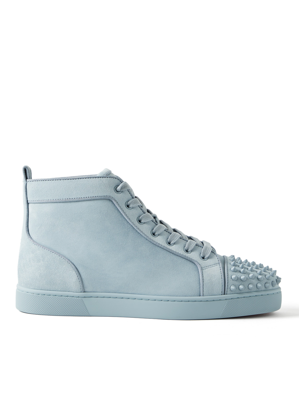 Christian Louboutin - Lou Spikes Orlato Suede High-Top Sneakers - Men - Blue - EU 42 Christian Louboutin - Lou Spikes Orlato Suede High-Top Sneakers - Men - Blue - EU 42 von Christian Louboutin
