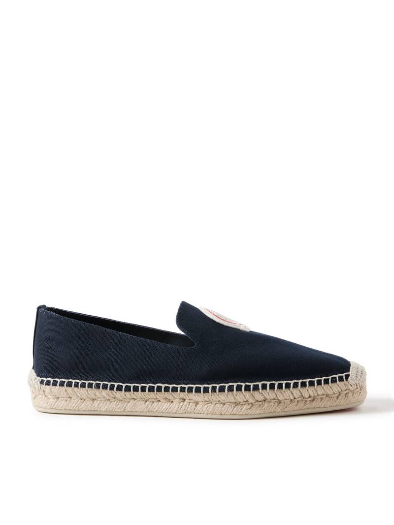 Christian Louboutin - Nanou Logo-Appliquéd Canvas Espadrilles - Men - Blue - EU 42 von Christian Louboutin