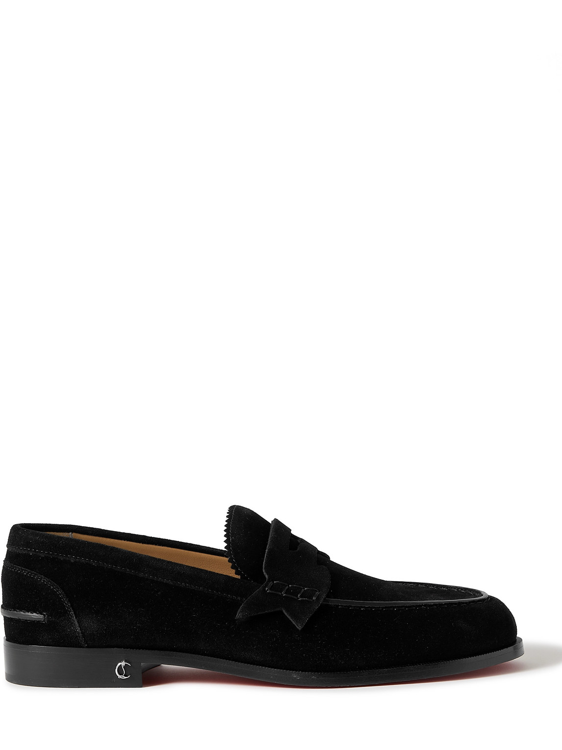 Christian Louboutin - No Penny Suede Loafers - Men - Black - EU 43 von Christian Louboutin