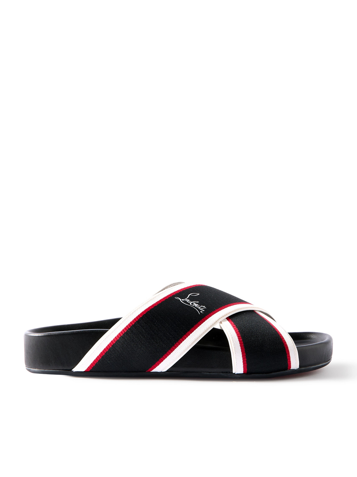 Christian Louboutin - Striped Webbing Sandals - Men - Black - EU 40 von Christian Louboutin