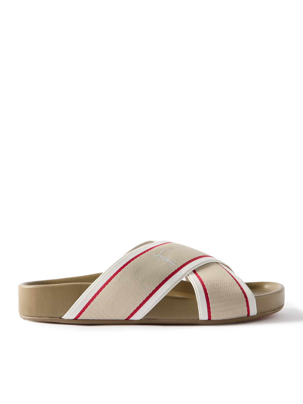 Christian Louboutin - Striped Webbing Sandals - Men - Neutrals - EU 43 von Christian Louboutin