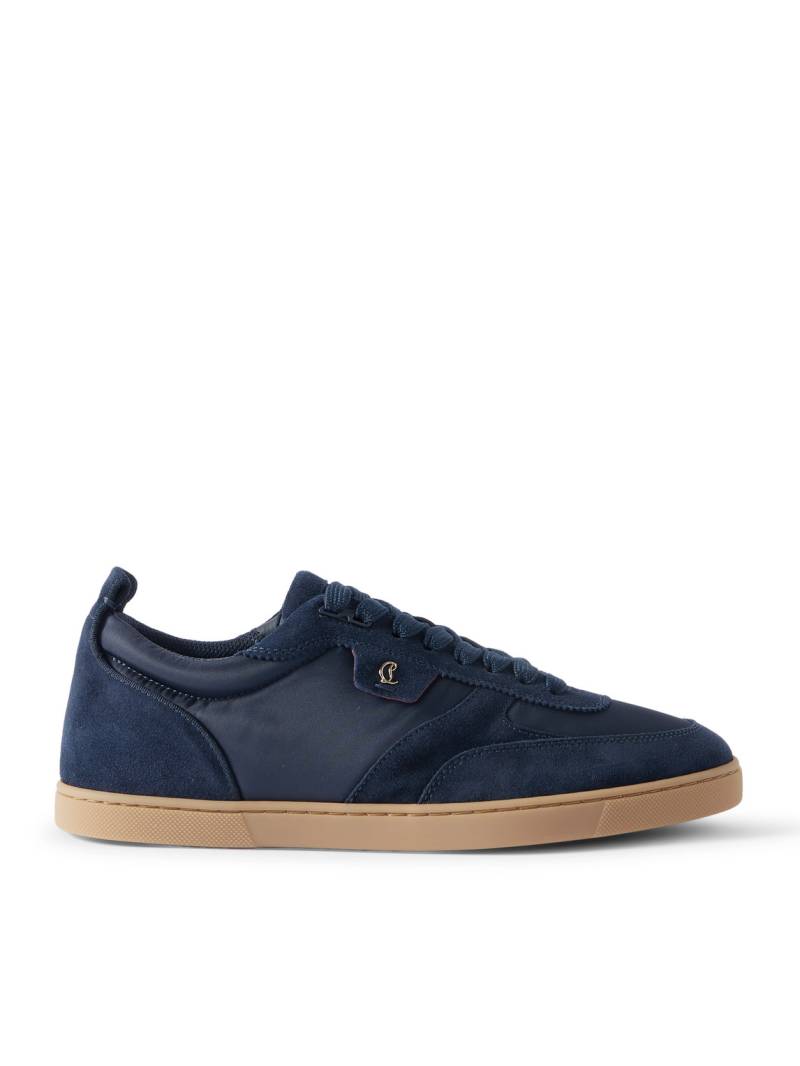 Christian Louboutin - Tutti Rui Suede and Shell Sneakers - Men - Blue - EU 41.5 von Christian Louboutin