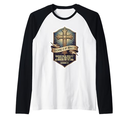 Christian Man Teacher Teaching is My Ministry Bibelzitat Raglan Christian Man Teacher Teaching is My Ministry Bibelzitat Raglan von Christian Man Teaching Is My Ministry Products