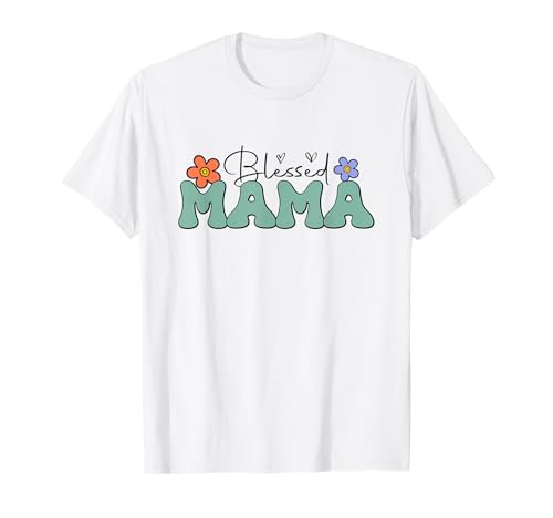 Blessed Mama - Muttertag Floral T-Shirt von Christian Mom