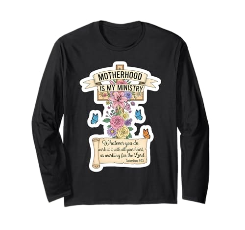 Christlicher Muttertag Mutterschaft ist Mein Dienst Mama Mama Langarmshirt Christlicher Muttertag Mutterschaft ist Mein Dienst Mama Mama Langarmshirt von Christian Motherhood Is My Ministry Products