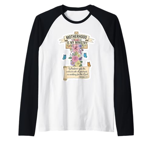 Christlicher Muttertag Mutterschaft ist Mein Dienst Mama Mama Raglan Christlicher Muttertag Mutterschaft ist Mein Dienst Mama Mama Raglan von Christian Motherhood Is My Ministry Products