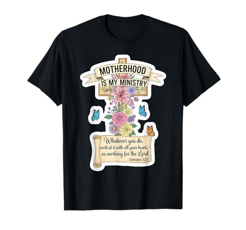 Christlicher Muttertag Mutterschaft ist Mein Dienst Mama Mama T-Shirt Christlicher Muttertag Mutterschaft ist Mein Dienst Mama Mama T-Shirt von Christian Motherhood Is My Ministry Products