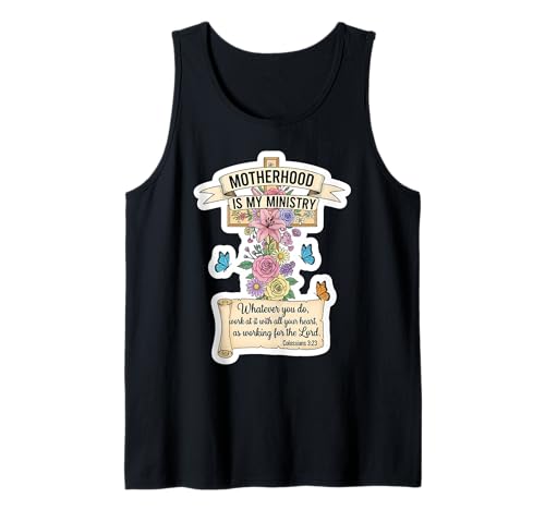 Christlicher Muttertag Mutterschaft ist Mein Dienst Mama Mama Tank Top Christlicher Muttertag Mutterschaft ist Mein Dienst Mama Mama Tank Top von Christian Motherhood Is My Ministry Products