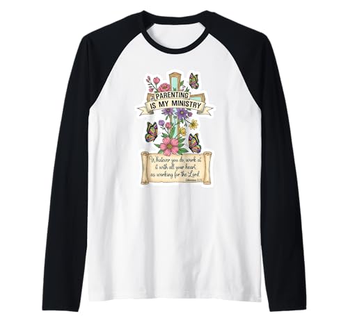 Christliche Erziehung ist Mein Dienst Muttertag Mama Mama Mama Raglan Christliche Erziehung ist Mein Dienst Muttertag Mama Mama Mama Raglan von Christian Parenting Is My Ministry Mother Products