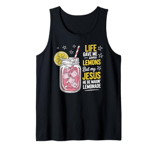 Das Leben gab Mir Zitronen, von Jesus hergestellte Limonade, Glaube, für Männer und Frauen Tank Top von Christian Quote Faith and Lemonade Co.