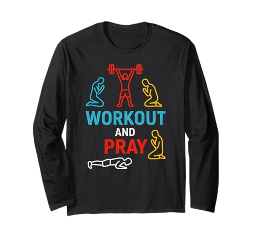 Faith Fitness Workout Pray Cool Herren Christian Faith Langarmshirt Faith Fitness Workout Pray Cool Herren Christian Faith Langarmshirt von Christian Religious Bible Verse Spiritual Clothing