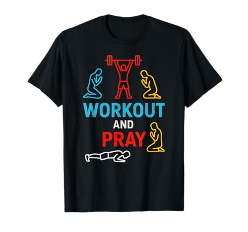 Faith Fitness Workout Pray Cool Herren Christian Faith T-Shirt Faith Fitness Workout Pray Cool Herren Christian Faith T-Shirt von Christian Religious Bible Verse Spiritual Clothing