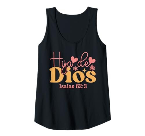 Damen Hija De Dios Christlicher spanischer Bibelvers Tank Top Damen Hija De Dios Christlicher spanischer Bibelvers Tank Top von Christian Shirts In Spanish