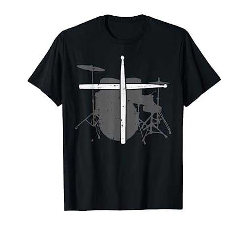 Drums Cross Drumstick Musik Jesus Christian Band Männer Frauen T-Shirt von Christian Shirts Jesus Religious Catholic Gifts