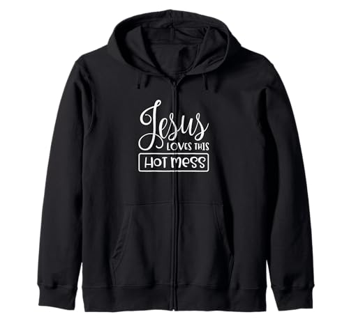 Lustiger Christ für Frauen Jesus liebt Dieses heiße Chaos Kapuzenjacke Lustiger Christ für Frauen Jesus liebt Dieses heiße Chaos Kapuzenjacke von Christian Tees & Apparel Co.
